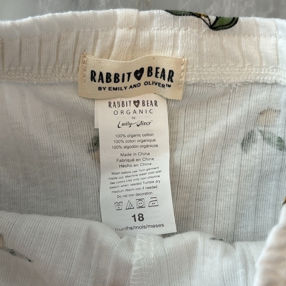 Rabbit bear organic cotton 2 piece suit - Picture 7 of 9